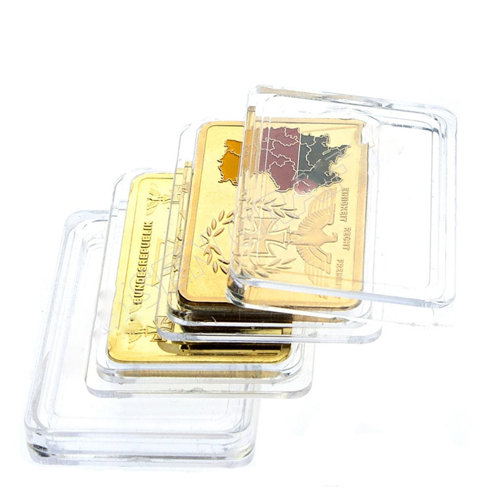 Deutsche Bullion,
Iron Bullion,
Cross Bullion,
Eagle Bullion,
German Bullion,
Map Bullion,
Bundesrepublik Gold,
Cald Bullion,
Military Bullion,