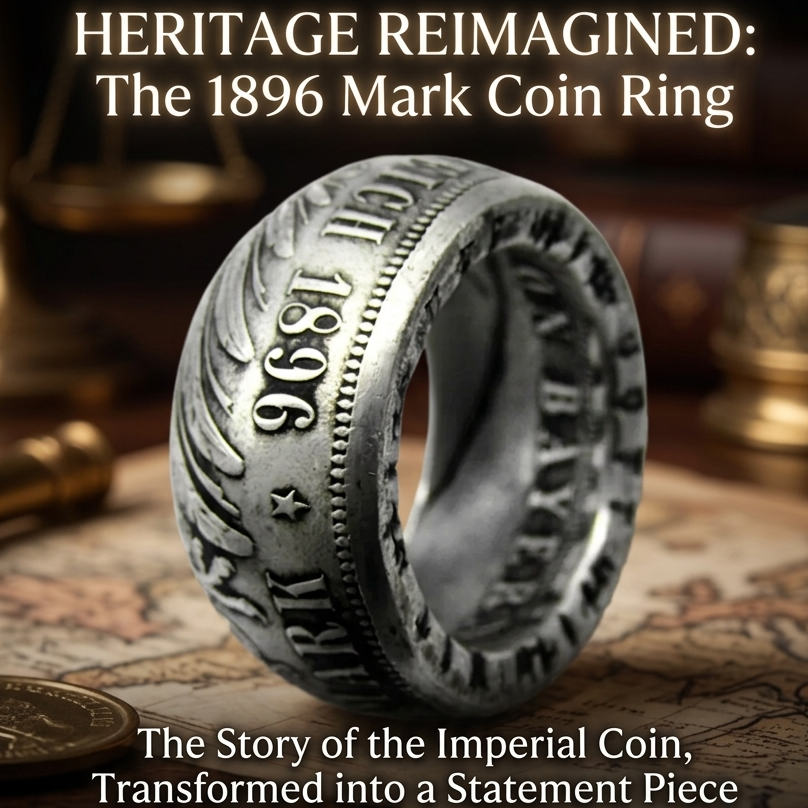 Germany Coin Ring, 5 Mark Ring, 1896 Coin Ring, Handmade Coin Ring, Vintage German Ring, Retro Coin Jewelry, Gothic Ring Men, Biker Style Ring, Antique Coin Ring, Alloy Coin Ring, Vintage Jewelry Ring, German Empire Coin Ring, Fashion Coin Ring, Unique Handmade Ring, Old Coin Jewelry, Silver Style Ring,
