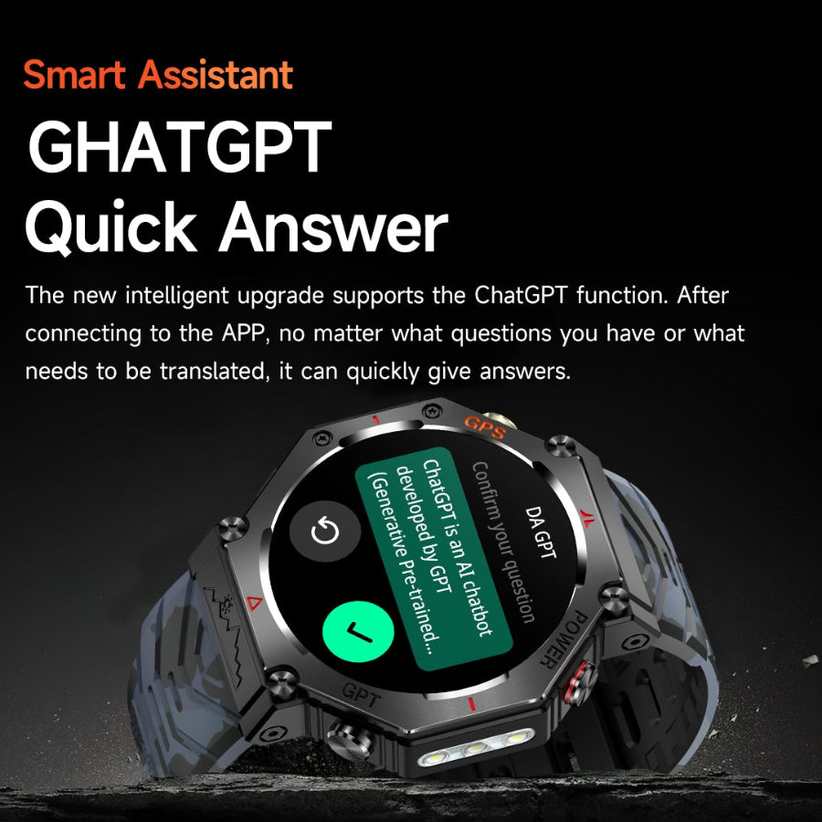 T Rex 3 Ultra, GPS Smart Watch, Military Smartwatch, AMOLED Watch, Waterproof Smartwatch, Outdoor Watch, Sports Smartwatch, Fitness Tracker, Bluetooth Calling Watch, Rugged Smartwatch, Men's Smart Watch, Hiking Watch, Tactical Watch, Adventure Watch, Compass Watch, Altimeter Watch, Barometer Watch, GPS Fitness Watch,