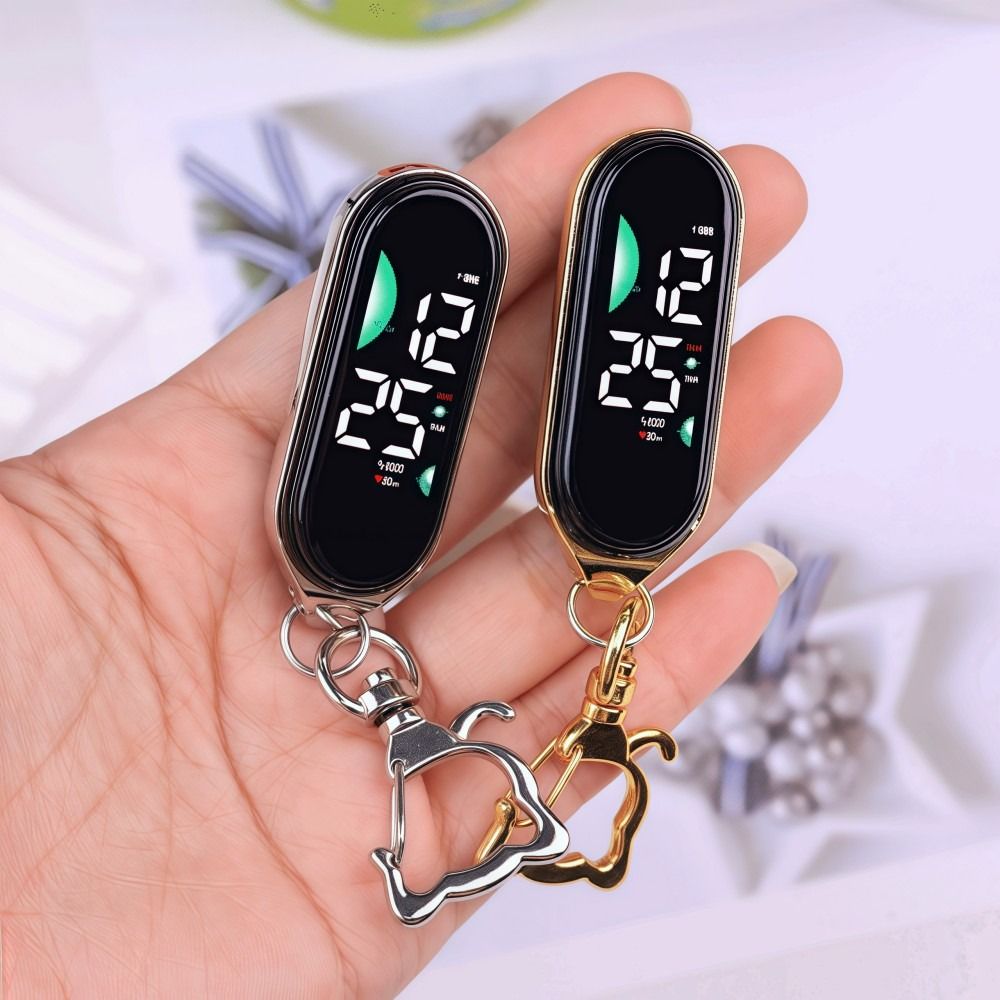 LED Waterproof Pocket Watch Hanging Digital Display – Portable Carabiner Luminous Watch