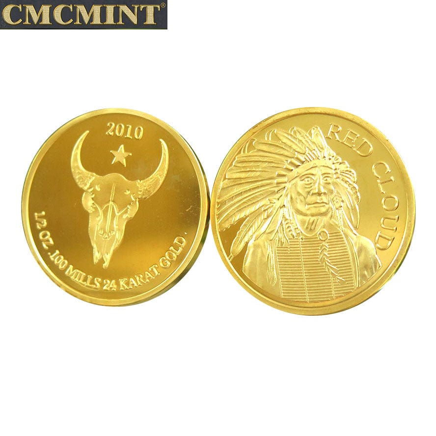 B58 Brass Plated With Buffalo Bar 1/2 Oz Art