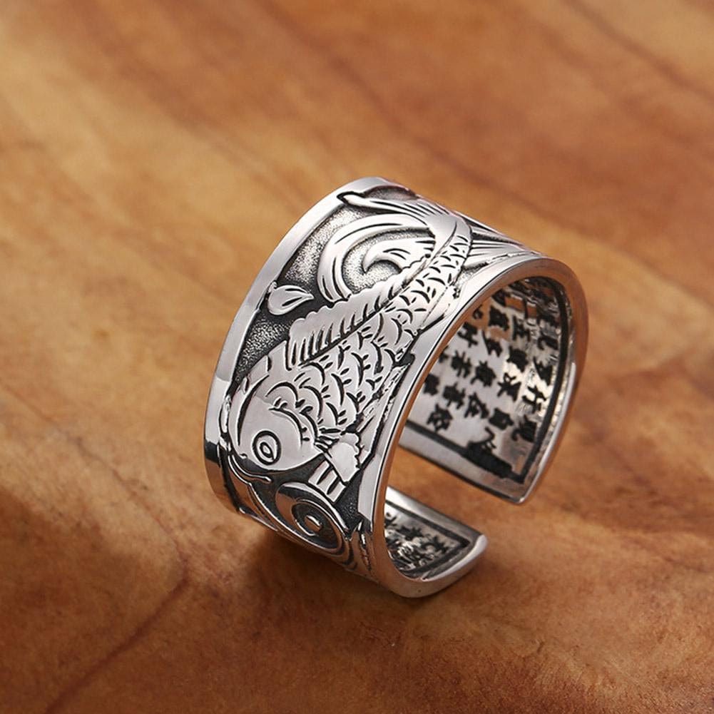 Vintage Ring,
Koi Fish Ring,
Pattern Ring,
Opening Ring,
Good Ring,
Luck Ring,
Charm Ring,
Anillos Ring,
