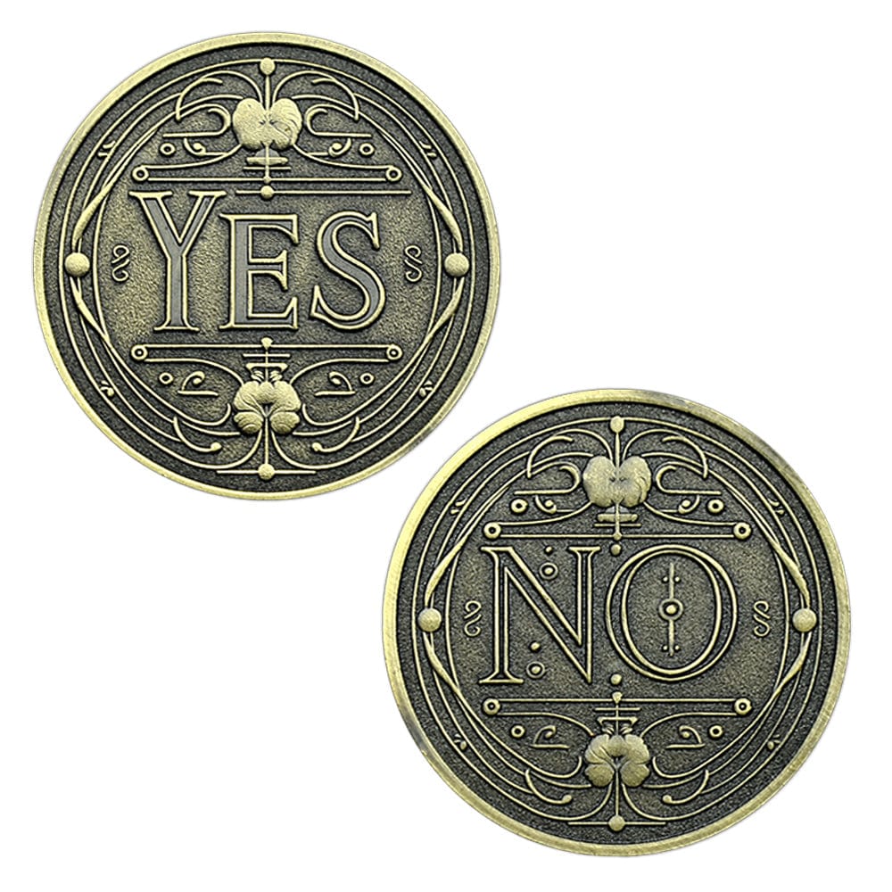 Yes or No Vintage Decision Coin - Lucky Metal Collectible for Holidays & Special Thanksgiving
