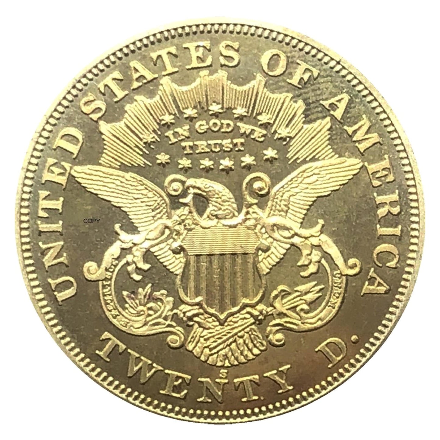 1875 $20 Liberty Head Gold Coin – With Motto Rare Collectible Coin