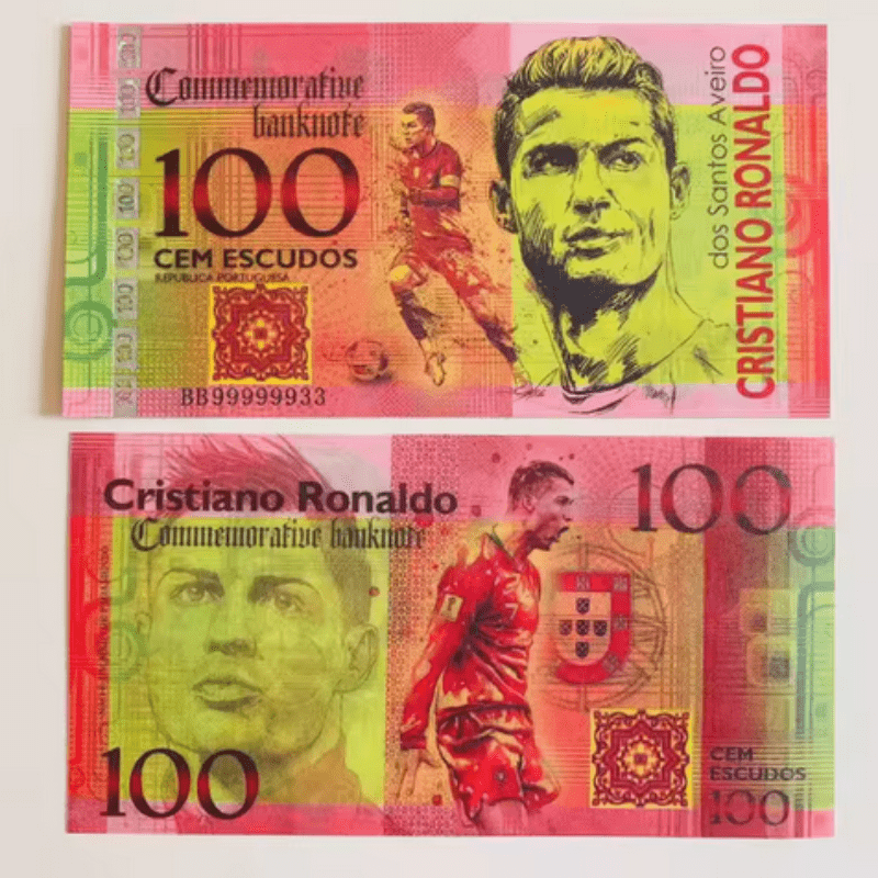 Cristiano Bill,
Ronaldo Bill,
500 CEM Bill,
Escudos Bill,
Paper Money Bill,
Banknotes Bill,
Currency Bill,