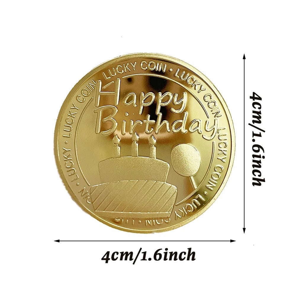 Festival Celebration Coin, Lucky Gold Coin, Happy Coin, Birthday Coin, happy coin, aa medallions, dinosaur coins, dino coins, lucky gold coin, birthday coin, happy birthday silver coin, birthday silver coin, queens 90th birthday coin, happy birthday gold coin,