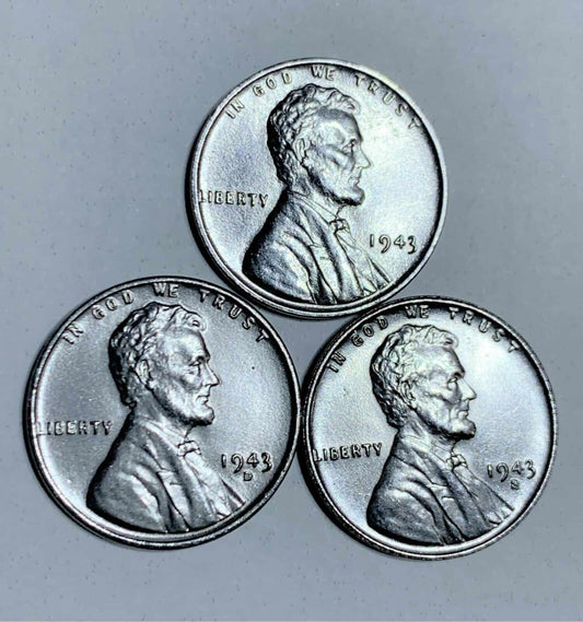1943 Steel Penny Value, Penny Coins, 1909 S Vdb Penny Worth, Lincoln Wheat Cent, Bronze Penny, 1972 Double Die Penny,