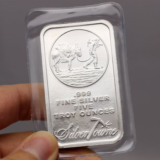5 Ounce, Silver Bar, Silver Bullion, 10 Oz Silver Bar,