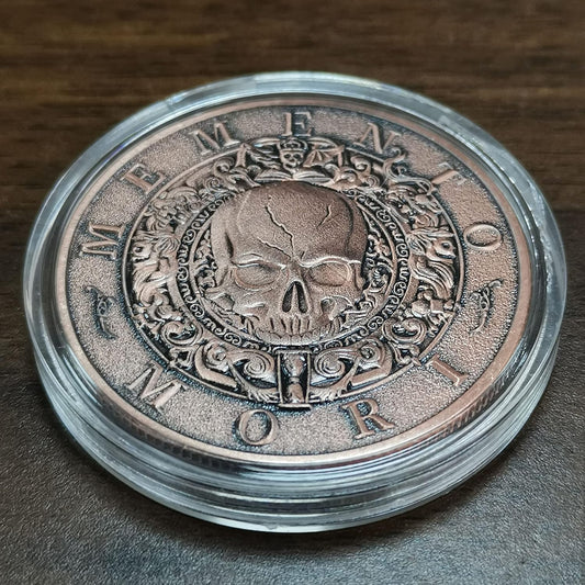 Mori Coin, Memento Mori Coin, Coin Memento Mori, Memento Mori Silver Coin, Memento Coin,