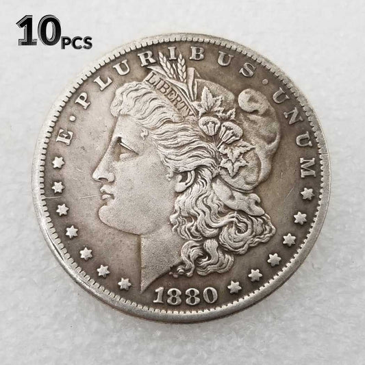 10 Pcs 1880 Morgan  Dollar Coins P