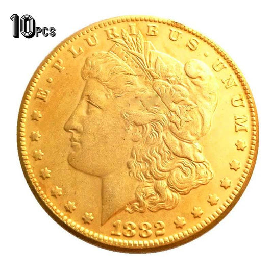 10 Pcs 1882 CC Morgan  Dollar Coins