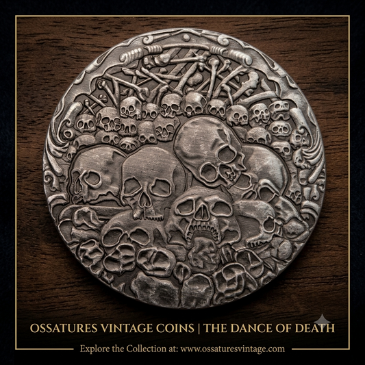 Europe Halloween Nickel Silver Commemorative Coin – Skull Cathedral Souvenir Medal
