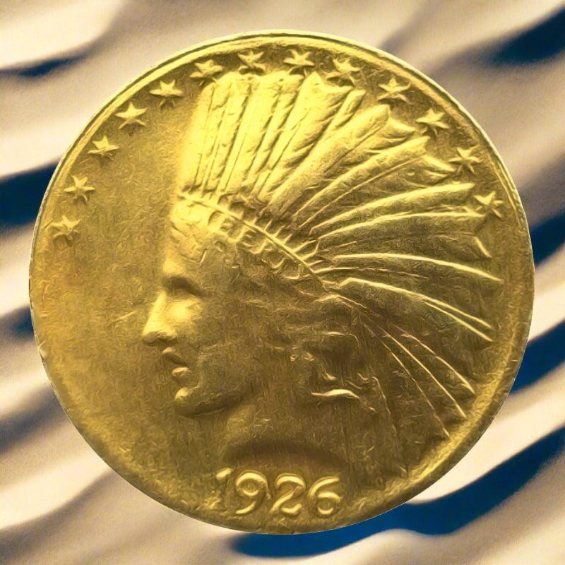 1926 $10  Indian Eagle Coin - Rare Collectible