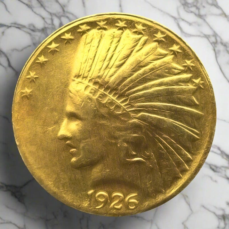 1926 $10  Indian Half Eagle Coin