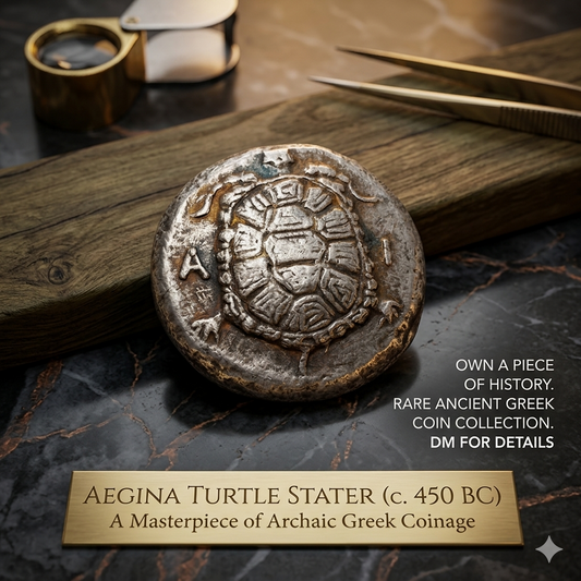 Greece Sea Turtle Commemorative Coin – Vintage Silver Dollar Souvenir Gift