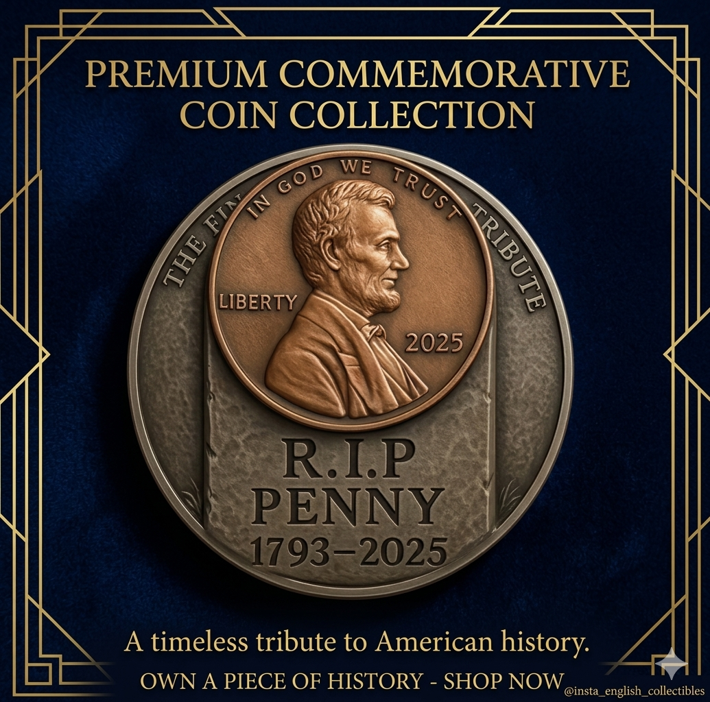 250 Years of America Final Cent Tribute Coin – Commemorative USA Anniversary Collectible Coin Souvenir