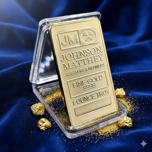 Troy Bullion Bar Plated – Decorative Coin – JM Bullion Gold Bar