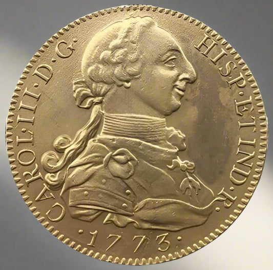 1773 Spain 8 Escudos Coin – Carlos III  Coin of Imperial Spain