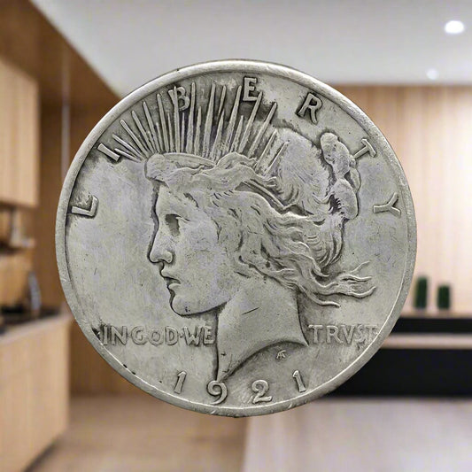 1921 Peace  Dollar - Rare USA Coin Collectible