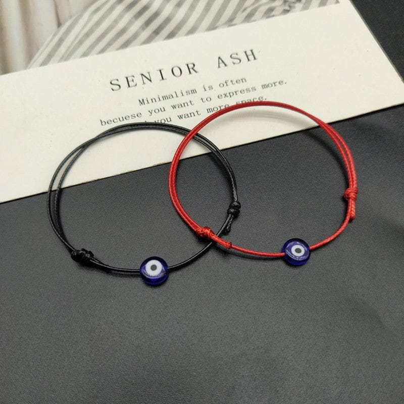 2 Pcs Evil Eye Bracelets – Handmade Red String For Bracelet Jewelry