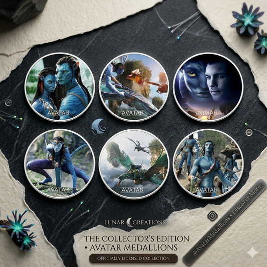 avatar style coin, movie collectible coin, gold silver commemorative coin, fantasy movie coin, collectible souvenir coin, decorative badge coin, HD pattern coin, movie themed collectible, round collectible coin, fan souvenir coin, collectible medal badge, cinema collectible coin, novelty souvenir coin, collector movie coin, decorative commemorative coin