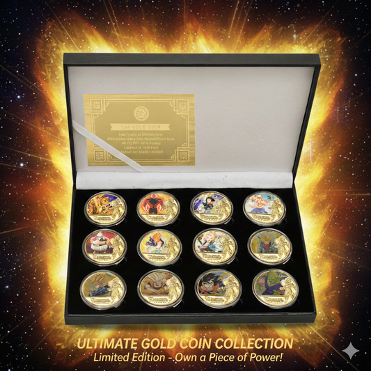Dragon Ball gold coin, Dragon Ball gold plated coin, Son Goku coin, Vegeta coin, Dragon Ball anime collectible, Dragon Ball commemorative coin, anime gold coin, Dragon Ball Z coin, anime souvenir coin, Dragon Ball merchandise, Dragon Ball collector item, Goku Vegeta coin, anime fan gift, kids anime toy, 