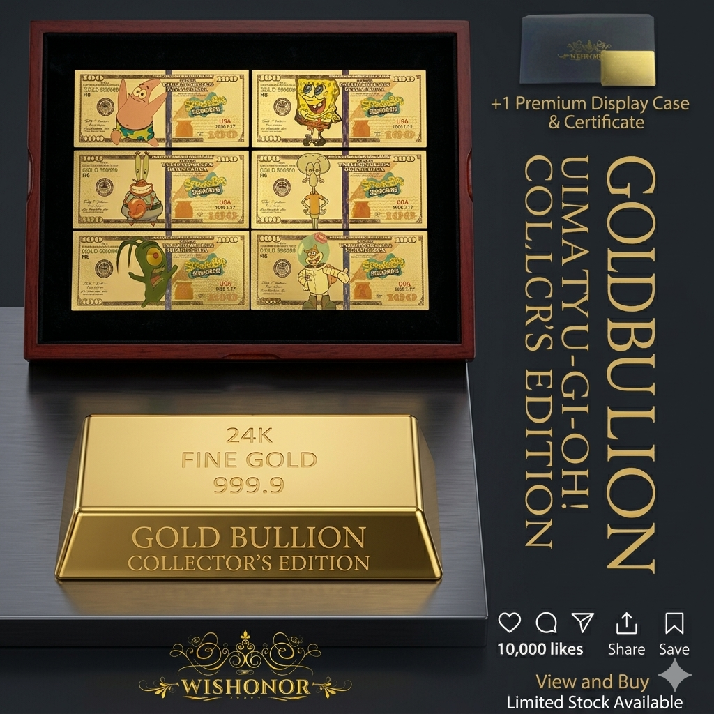 spongebob banknotes, spongebob gold banknote, cartoon collectible money, spongebob collectible, 24k gold banknote, spongebob gift, cartoon banknote collection, spongebob souvenir, gold plated cartoon banknote, spongebob fan gift, animation collectible, spongebob novelty money, cartoon memorabilia, spongebob collector item, cartoon gold banknote
