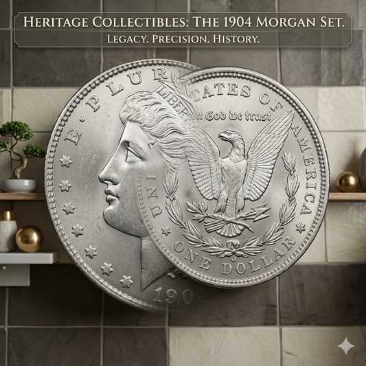 2 Pack 1904 S Morgan Silver Dollar Coins – Classic US Rare Coin Collection
