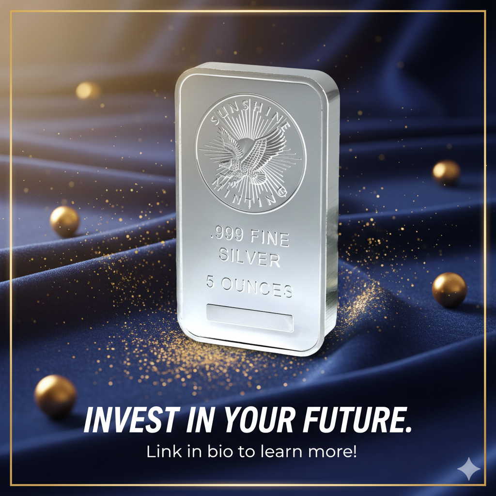 Sunshine Silver, Sunshine Bar, Minting Bar, Minting Silver, sunshine bar, pamp suisse, germania mint, pamp suisse gold, pamp suisse lady fortuna, 2021 morgan silver dollars, 1 oz silver britannia, sunshinemint, minted gold, sunshine minting company, silver britannia 1oz,