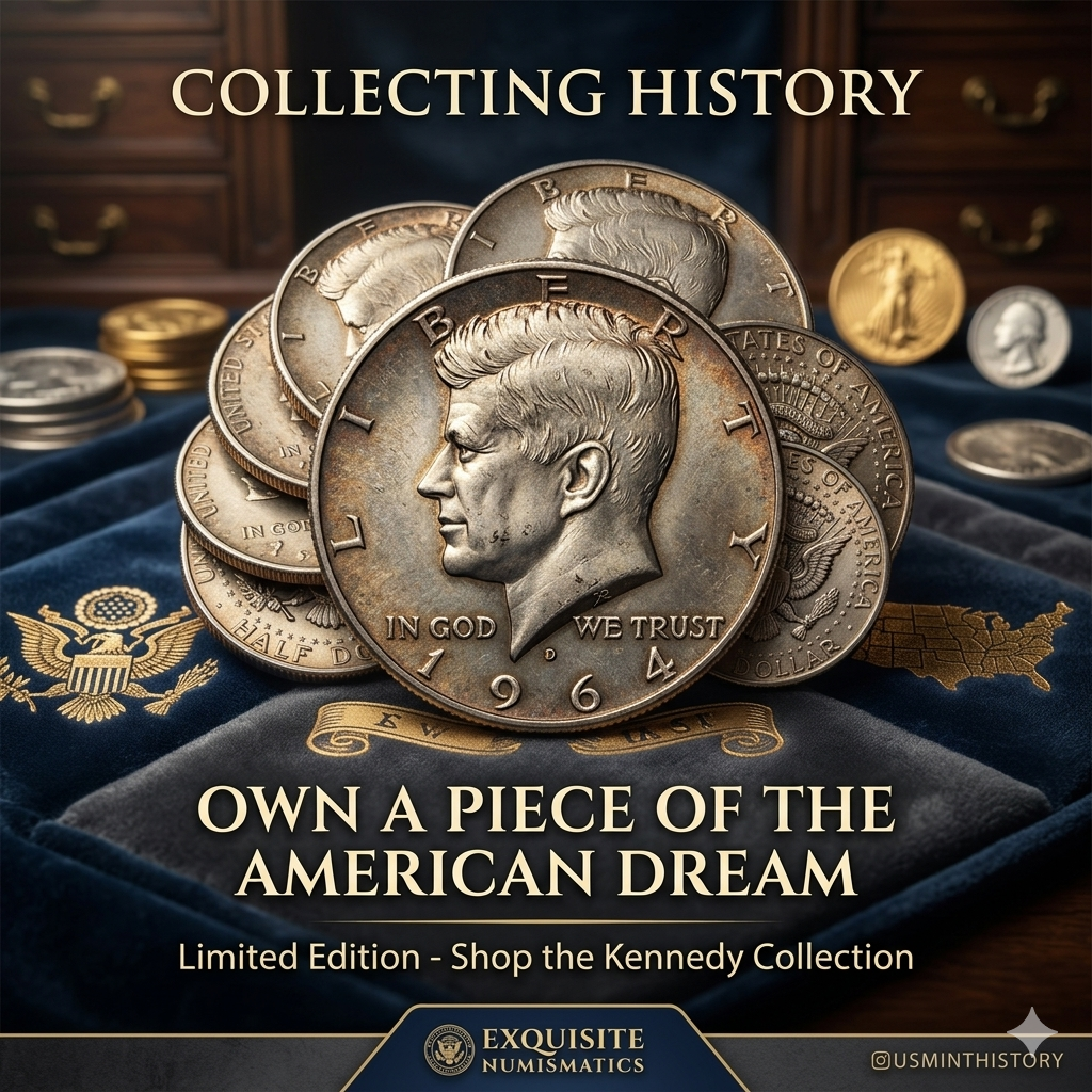 1964 Kennedy Half Dollar Worth – Collectible Coin Emblem Gift Collection