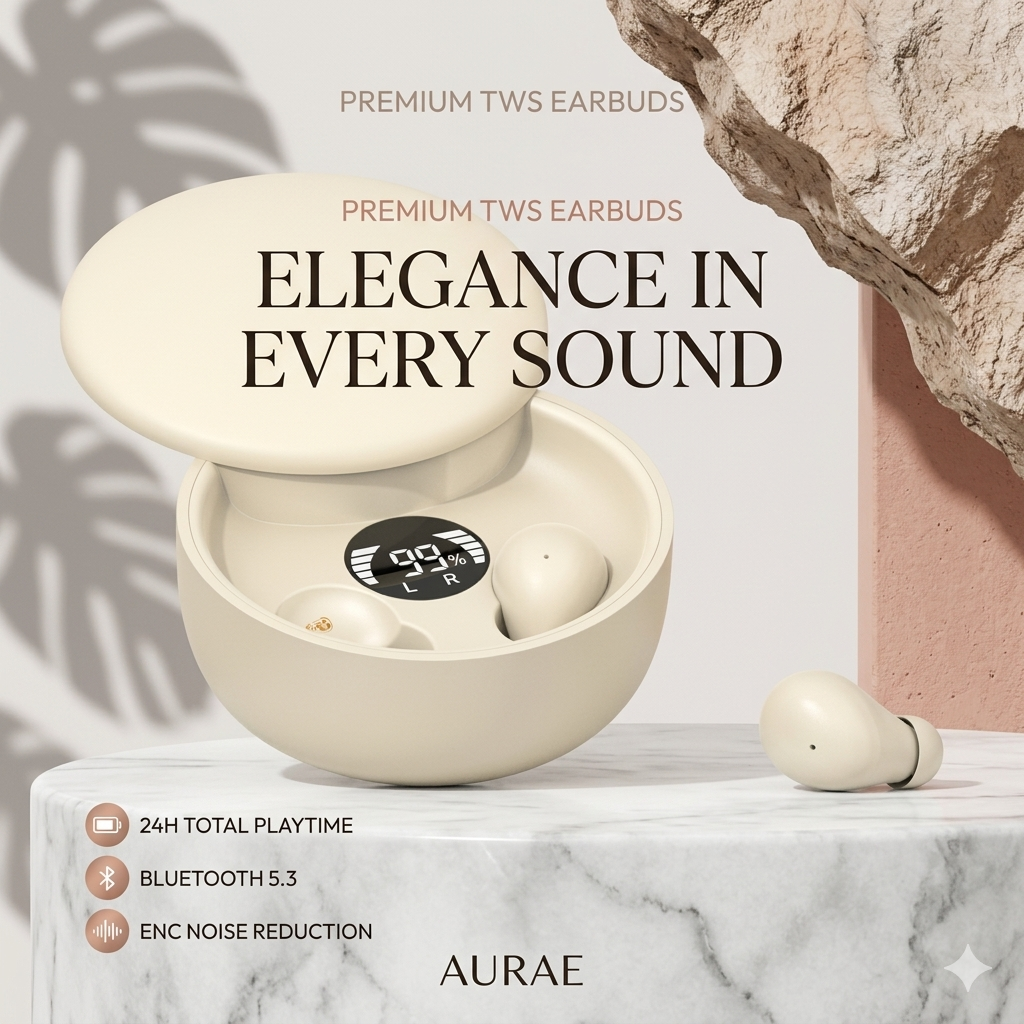 Mini Invisible Bluetooth 5.4 Wireless Earbuds – High-Quality Hi-Fi Sound Earphones