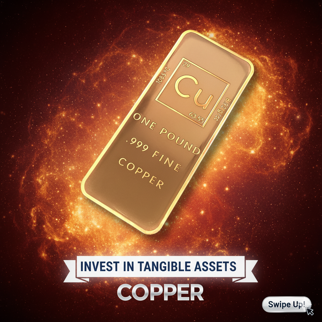 Unique Metals Collectible – .999 Pure Copper Bullion Bar 1 Pound