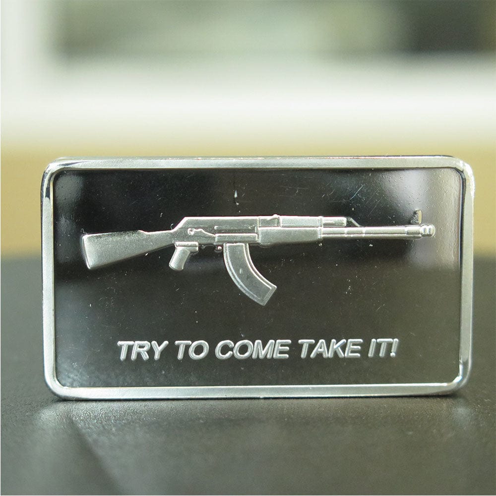 100 mills silver, Ak 47 Bar, Ak 47 Silver,