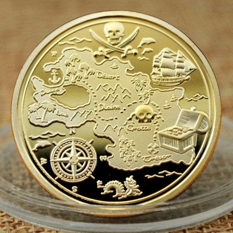 pirate coin, shakespeare 2 pound coin, gold pirate coins, pirates of the caribbean coin, pirate doubloons, gold treasure coins, skull 2 pound coin, 2 pound coin with skull,