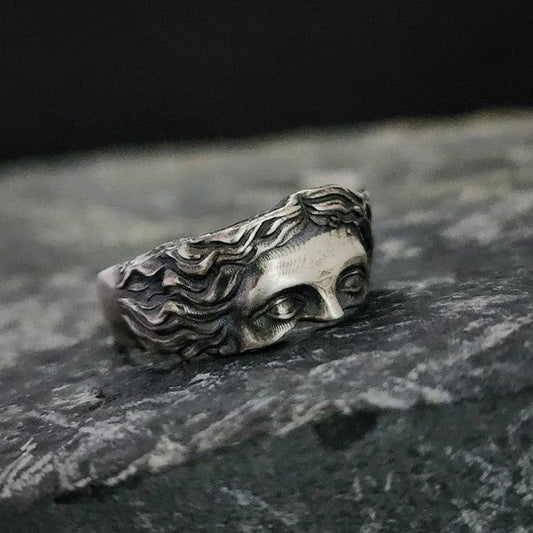 Venus Ring,
Mask Ring,
Thai Silver,
Relief Ring,
Opening Ring,
open wedding band,
open wedding ring,
tiger eye ring mens,
open ring jewelry,
ear ring relief,
