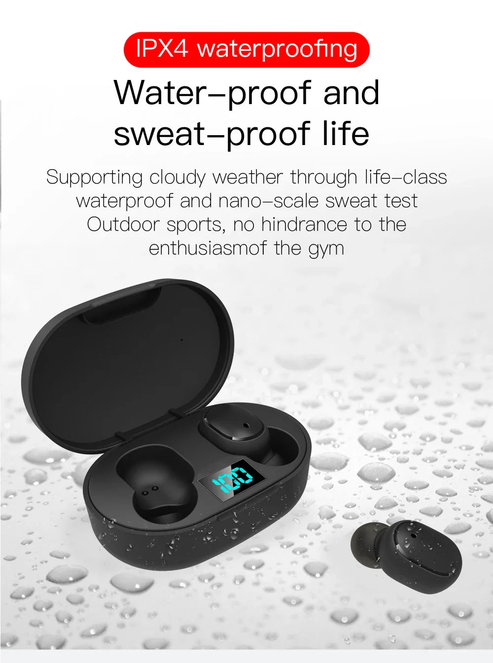 12PCS TWS E6S Wireless Bluetooth 5.1 Earbuds – Stereo Headphones with Microphone for iPhone & Xiaomi