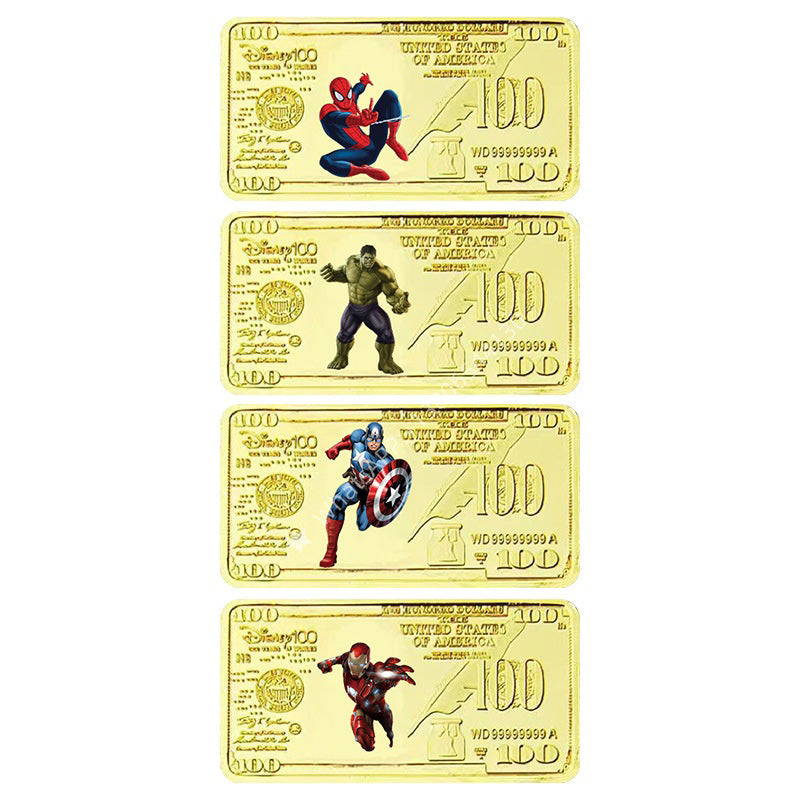 gold plated coin set, commemorative coin set, collectible gold coin, superhero collectible coin, gold souvenir coin, decorative medal coin, premium collectible coin, movie themed coin set, collector coin set, novelty gold coin, round commemorative coin, fan collectible medal, gold collectible medal, souvenir coin set, collectible medal coin