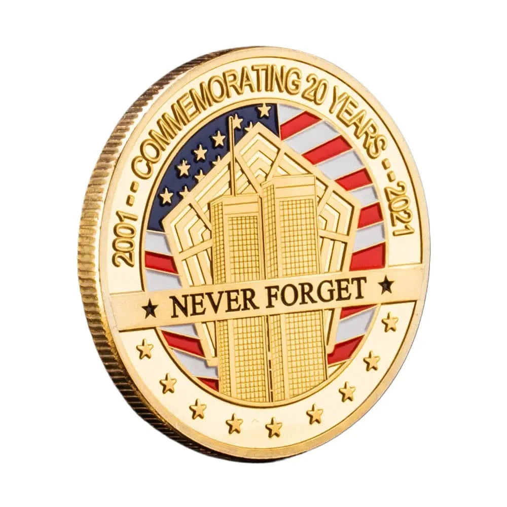 2021 US Statue of Liberty en Plated Coin - Never Forget Coin Collection