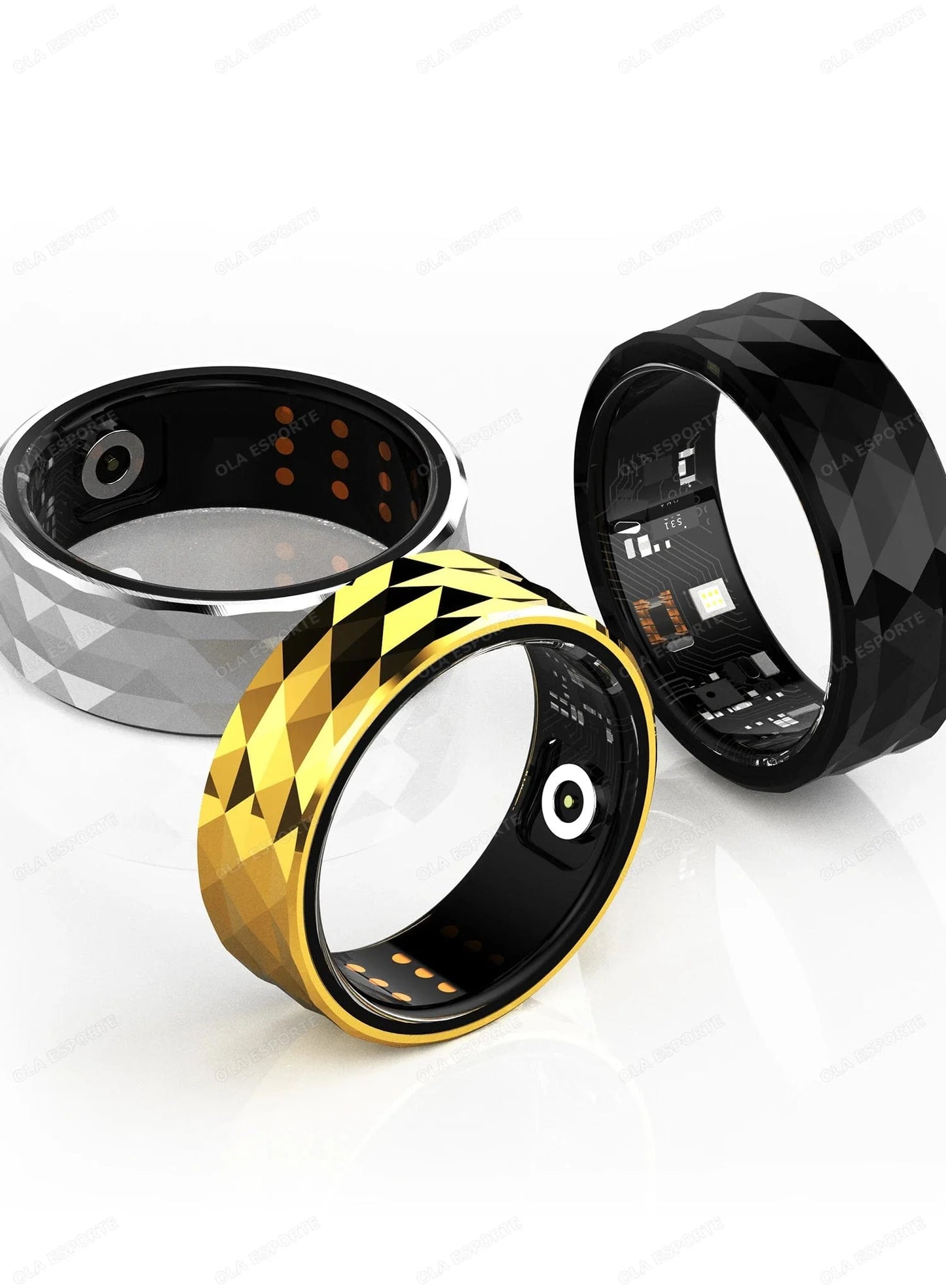 Smart Ring – Health Monitor, IP68 & 3ATM Waterproof, Titanium Shell