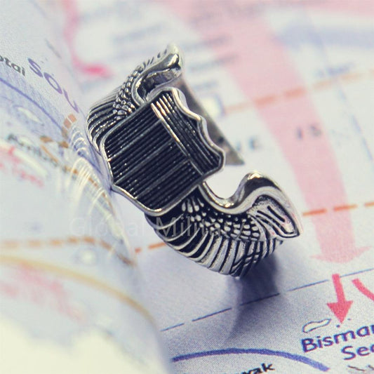 Flying Ring, Airline Ring, Pilot Ring, Aviation Ring, Sky Ring, Airplane Ring, Pilot Badge Ring, Jet Ring, Winged Ring, Air Crew Ring, Aerospace Ring, Flight Attendant Ring, Aviation Pilot Ring, 
