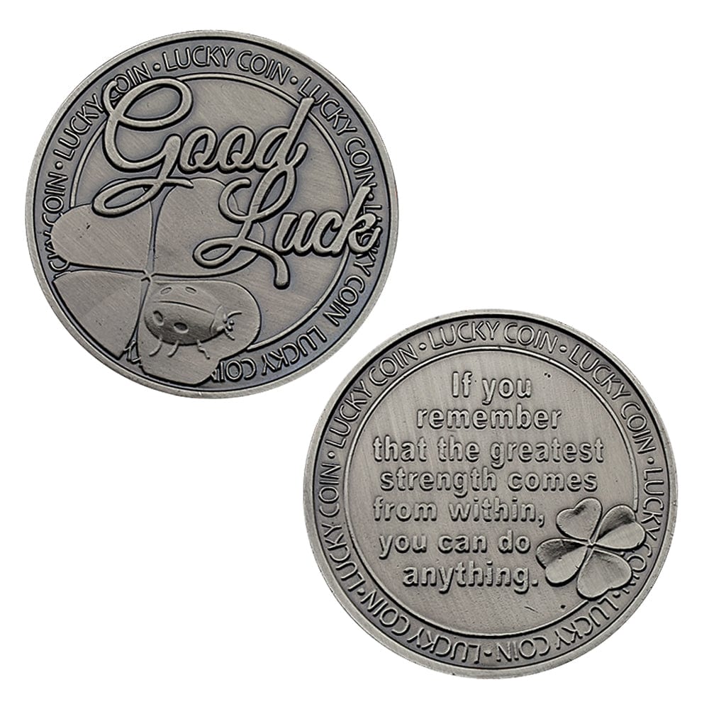 Good Luck Challenge  Coin - Retro Metal Lucky Keepsake for Thanksgiving & Holiday Collectors