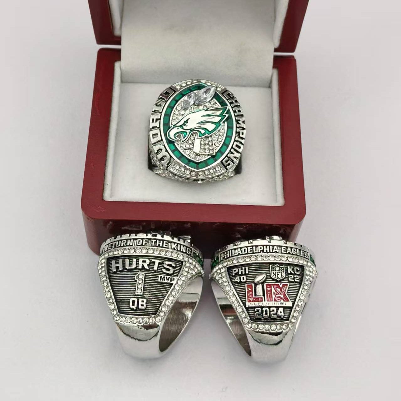 1Pc New Creative Championship Ring Set Souvenir Gift For Friends Ring Rugby Football Gift - Kansas City Chiefs Super Bowl Ring