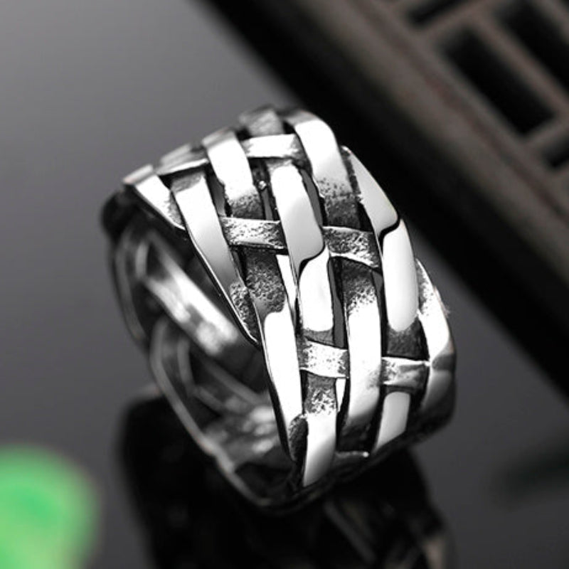 viking ring, norse ring, stainless steel ring, symbol ring, vintage jewelry
