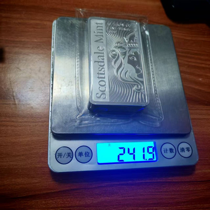 10 oz Scottsdale Vortex Silver Bar, Scottsdale Vortex Silver Replica, Silver Bar 10 oz, Collectible Silver Bar, Silver Bullion Replica, Investment Silver Bar, Rare Silver Bar, Luxury Silver Bar, 