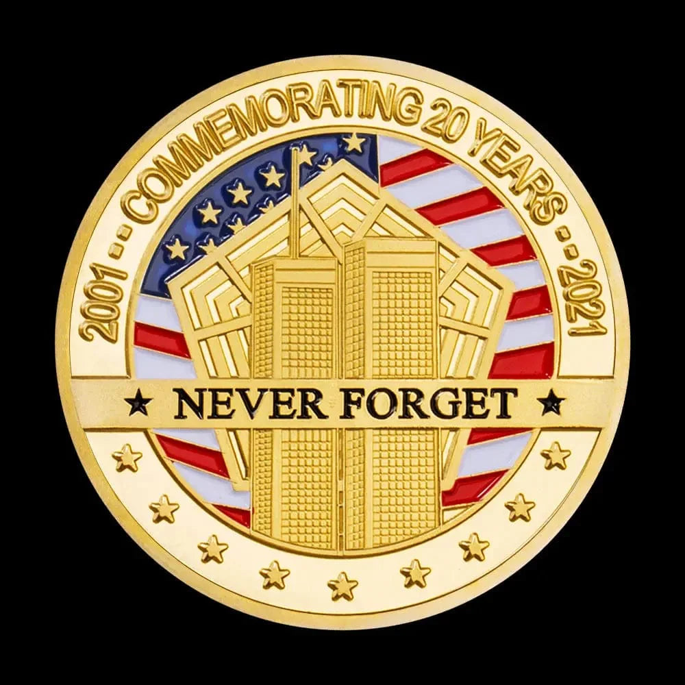 2021 US Statue of Liberty en Plated Coin - Never Forget Coin Collection