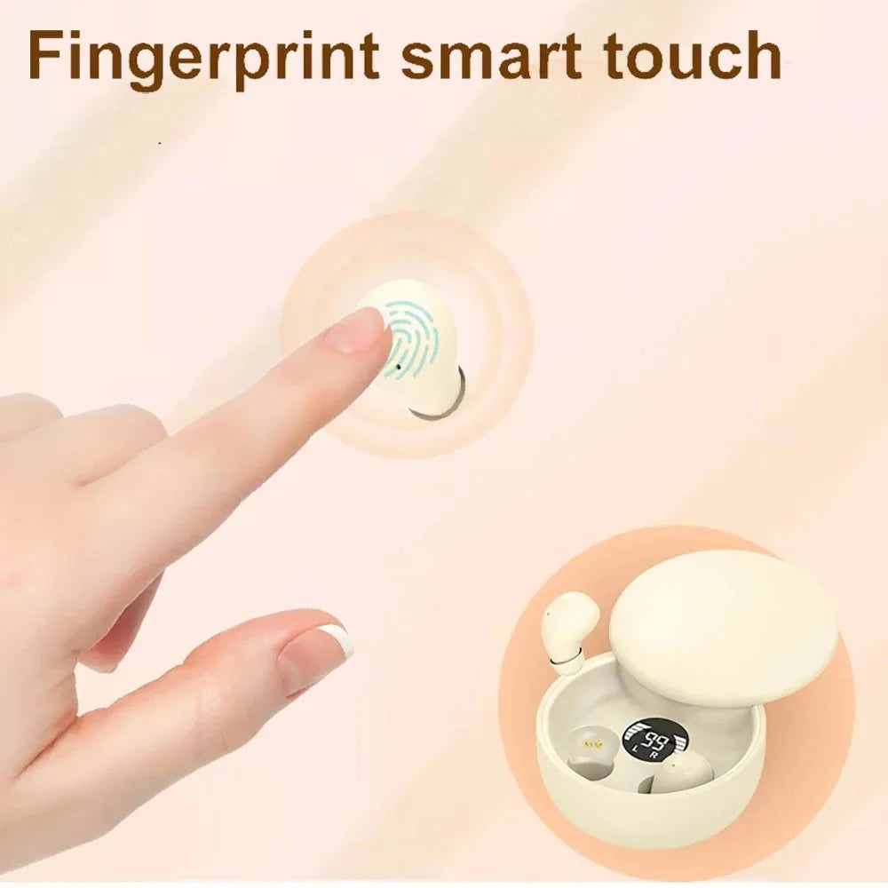 Mini Invisible Bluetooth 5.4 Wireless Earbuds – High-Quality Hi-Fi Sound Earphones