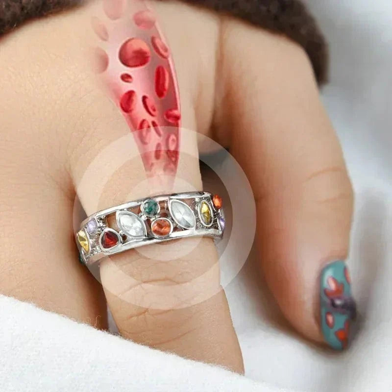 Weight Loss Magnetic Ring – Crystal Quartz Ionix for Detox & Lymphatic Drainage