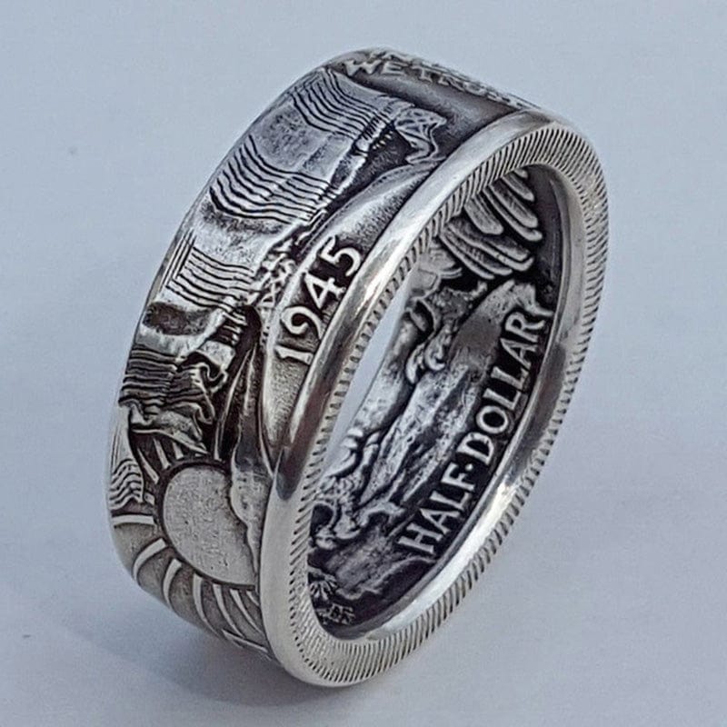 1945 wheat penny Ring, 1945 dime Ring, 1945 penny Ring, 1945 walking liberty half dollar Ring, 1945 canadian nickel Ring, 1945 half dollar Ring, 1945 liberty half dollar Ring, 1945 nickel Ring, 1945 liberty dime Ring, 1945 mercury dime Ring, 1945 silver half dollar Ring, 1945 d penny Ring, 1 cent 1945 Ring,