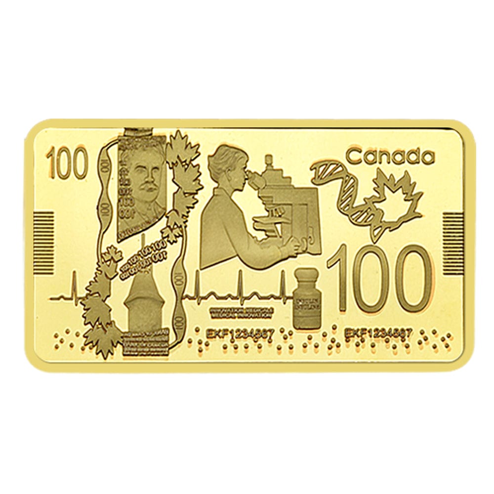Canada 100 CAD Bar - Robert Laird Borden