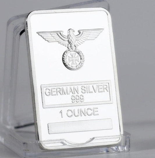 German 999 Liberty Eagle Silver Bar, German Bar, 999 Liberty, Eagle Silver, Eagle Bar,